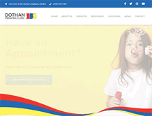 Tablet Screenshot of dothanpediatricclinic.com